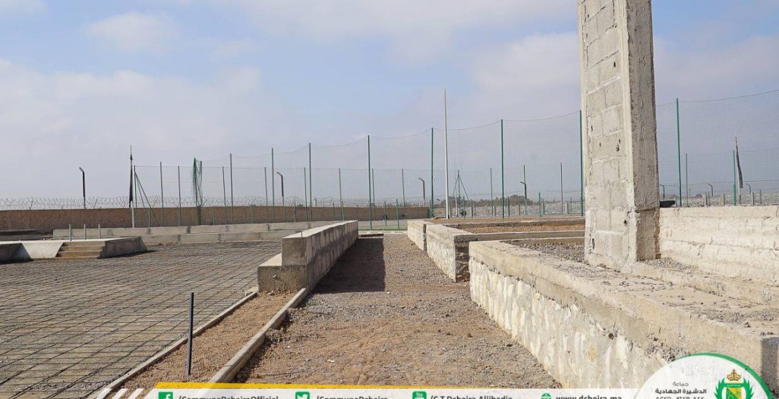 زيارة ميدانية لتتبع أشغال مشروع تهيئة الفضاء الترفيهي والرياضي النور1 (2)