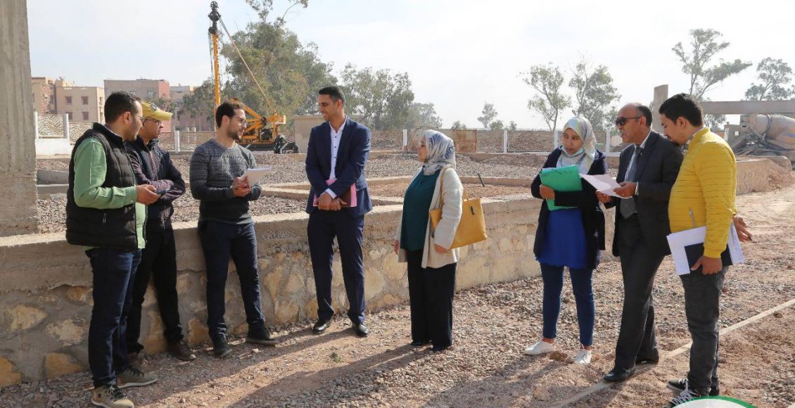 زيارة ميدانية لتتبع أشغال مشروع تهيئة الفضاء الترفيهي والرياضي النور1 (4)